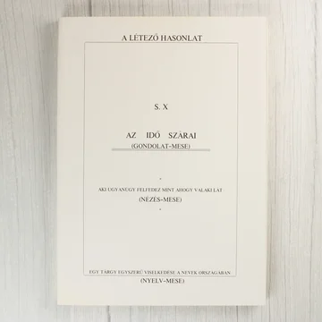 A létező hasonlat című könyv első borítója