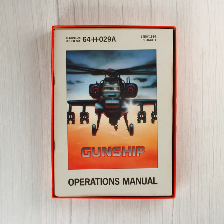 A Gunship videójáték angol nyelvű használati útmutatója