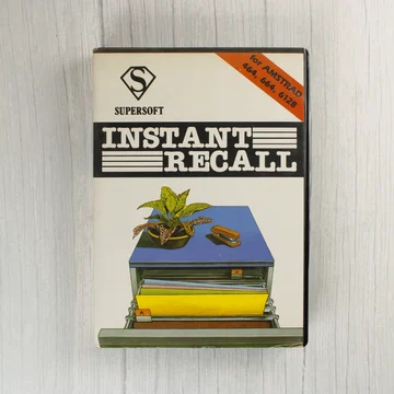 Az Instant Recall szoftver dobozának előlapja Amstrad számítógépekhez