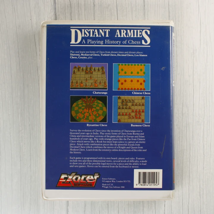 Distant Armies Amiga videójáték hátoldala leírással és képernyőképekkel