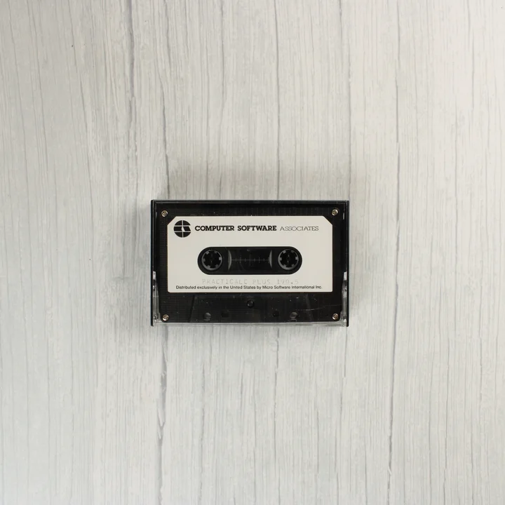 Practicalc Plus szoftver kazetta