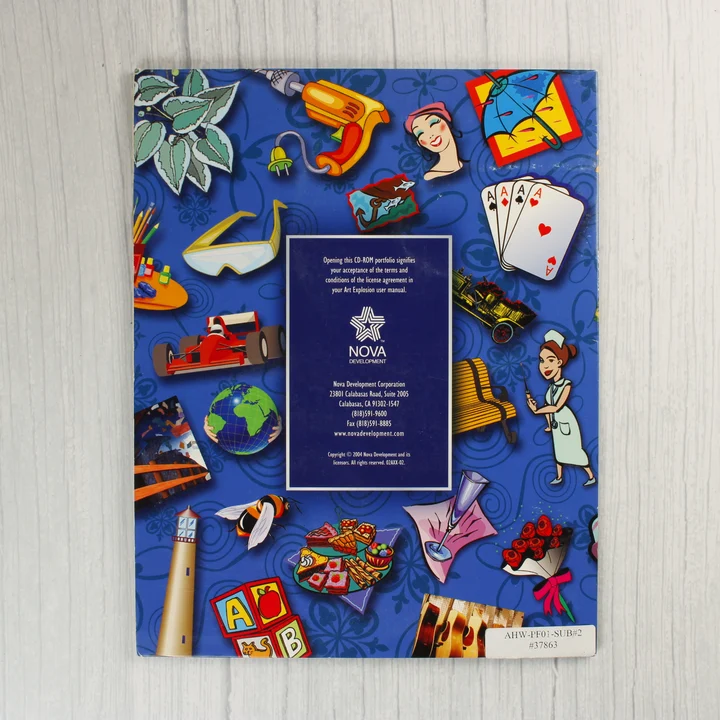 Art Explosion Image Library portfólió hátoldala