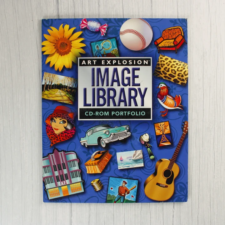 Art Explosion Image Library CD-ROM portfólió borítója