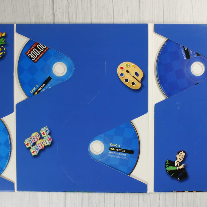 Art Explosion Image Library belső oldala a 4. lemezzel