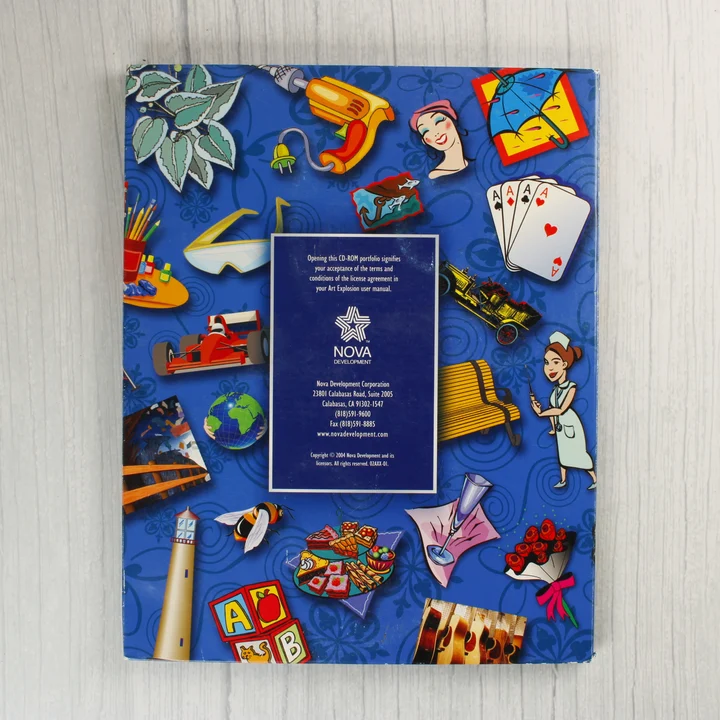 Art Explosion Image Library szoftver hátoldala