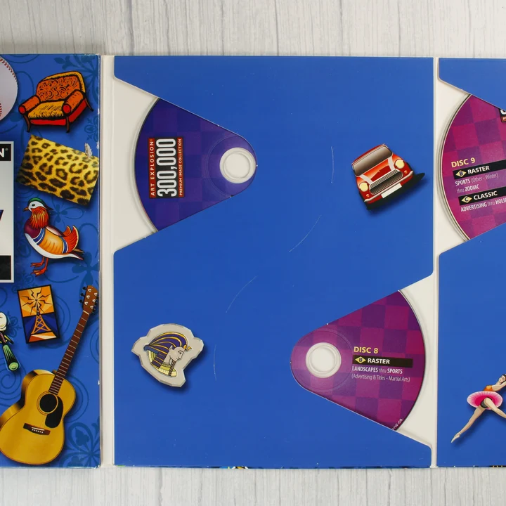 Art Explosion Image Library belső oldala a 8. lemezzel