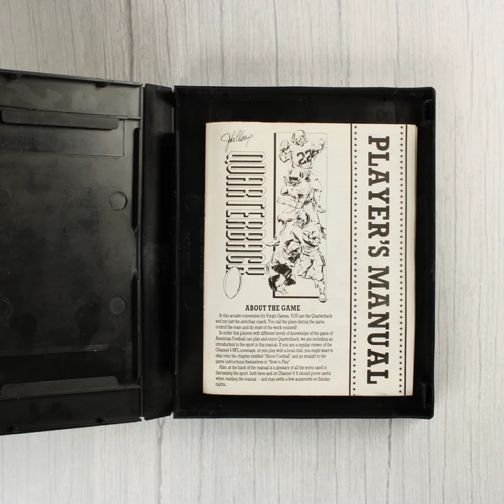 John Elway's Quarterback használati útmutató a tokban