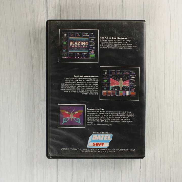 Blazing Paddles Illustrator szoftver hátlapja