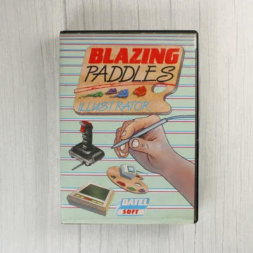 Blazing Paddles Illustrator Commodore 64 szoftver előlapja