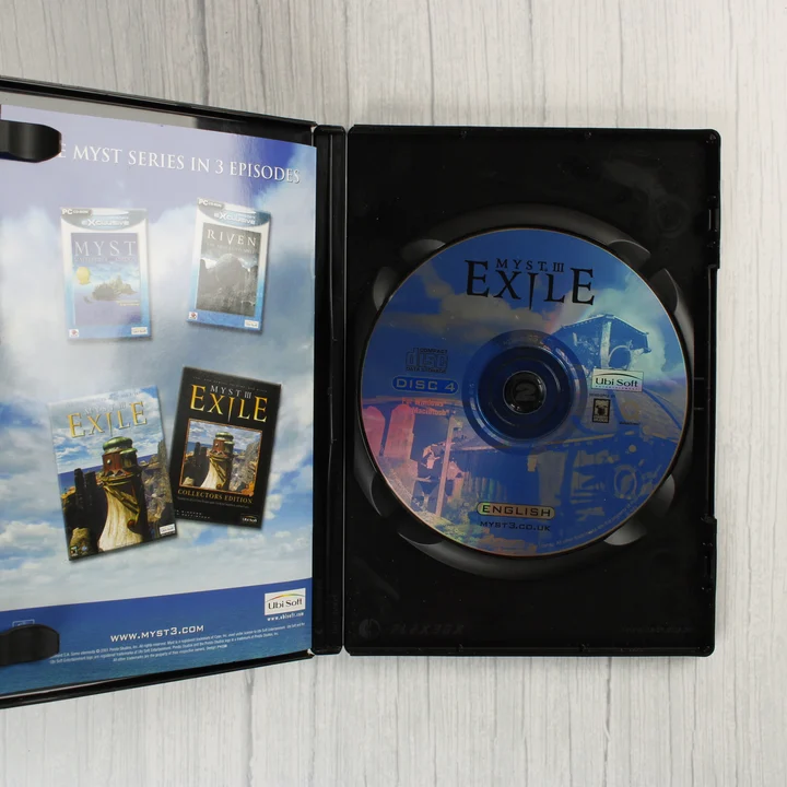 Nyitott Myst III Exile tok a negyedik lemezzel