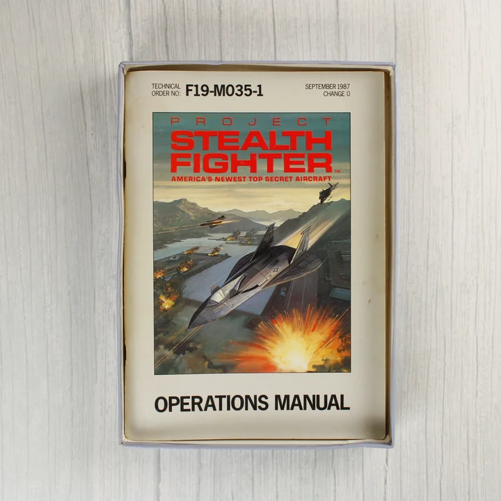 Project Stealth Fighter használati útmutató a dobozban