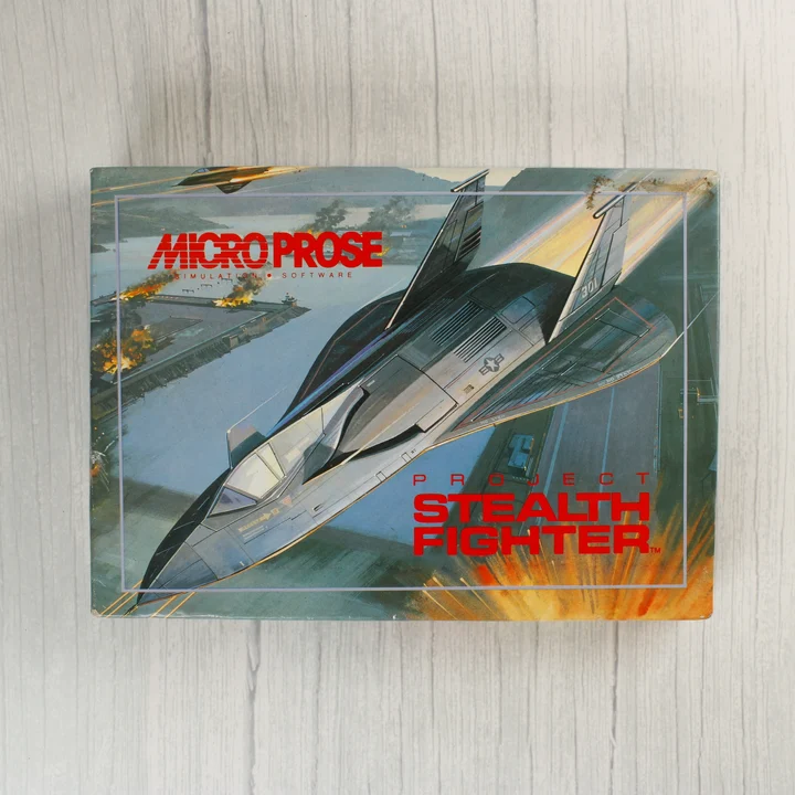 Project Stealth Fighter Commodore 64 játék dobozának eleje
