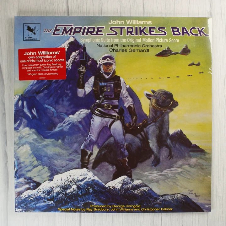 The Empire Strikes Back bakelit lemez előlap The Empire Strikes Back bakelit lemez borítója Luke Skywalkerrel