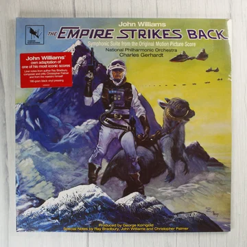 The Empire Strikes Back bakelit lemez borítója Luke Skywalkerrel