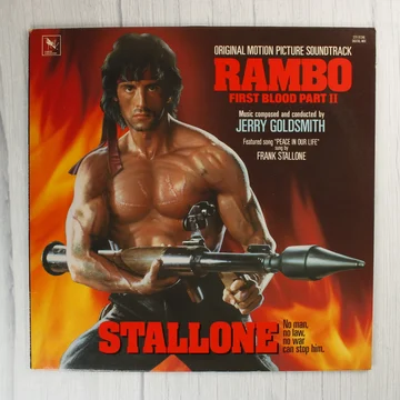 Rambo First Blood Part II filmzene bakelit lemez borítója