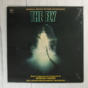 The Fly filmzene bakelit lemez előlapja