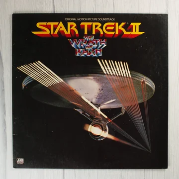 A Star Trek II: The Wrath of Khan filmzene bakelit lemez borítójának előlapja