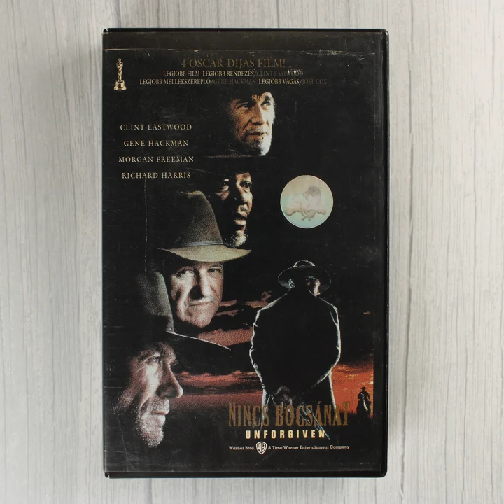 A Nincs bocsánat című film VHS kazettájának elülső borítója