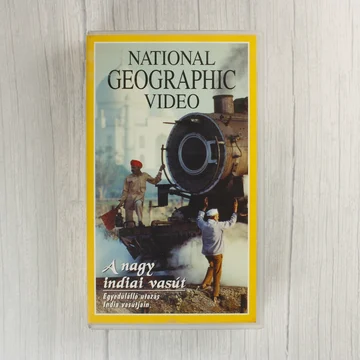 National Geographic A nagy indiai vasút VHS kazetta borítója