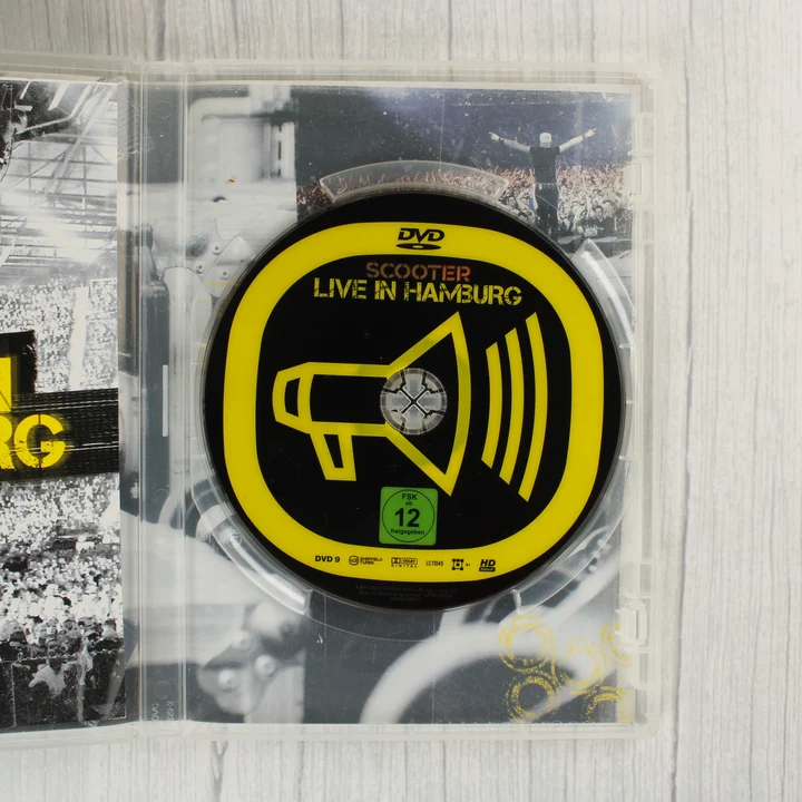 Scooter Live in Hamburg DVD lemez a tokban