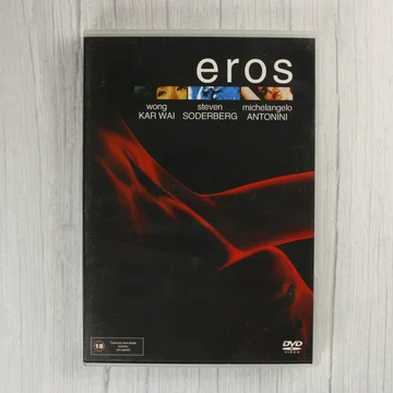 Az Eros című DVD film előlapja a rendezők nevével