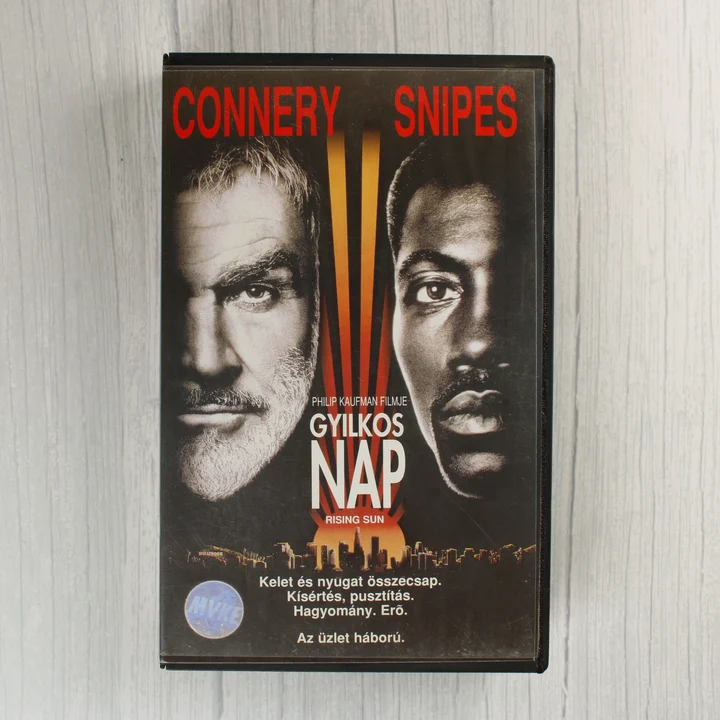Gyilkos nap VHS előlap A Gyilkos nap című film VHS borítója Sean Connery és Wesley Snipes képével