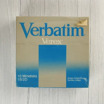 Verbatim Verex floppy lemez dobozának előlapja