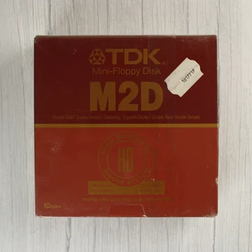 TDK M2D Mini-Floppy Disk 10 darabos doboz