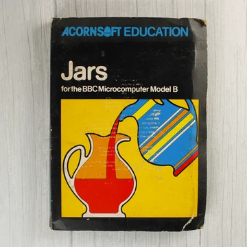 Az Acornsoft Jars oktatóprogram borítója BBC Microcomputerhez