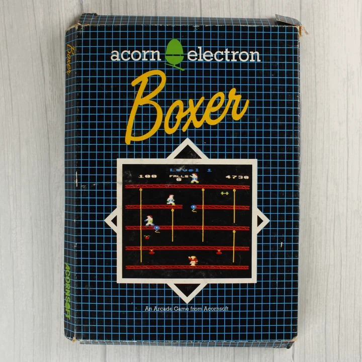 Acornsoft Boxer videójáték dobozának előlapja