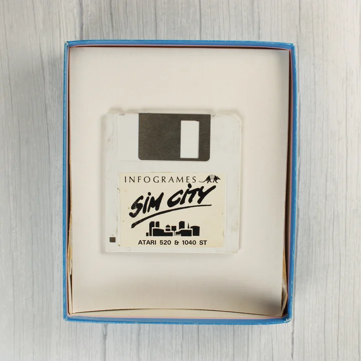 3,5 colos floppy lemez a SimCity játékhoz