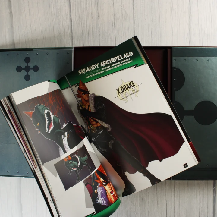 Karakterbemutató oldal Karakterbemutató oldal az artbookból