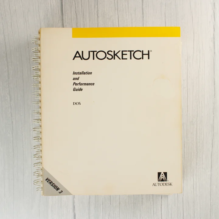 AutoSketch V3 kézikönyv AutoSketch Version 3 telepítési útmutató spirálkötésben