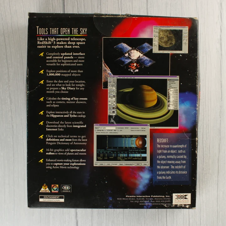RedShift 3 doboz hátoldal RedShift 3 szoftver dobozának hátoldala