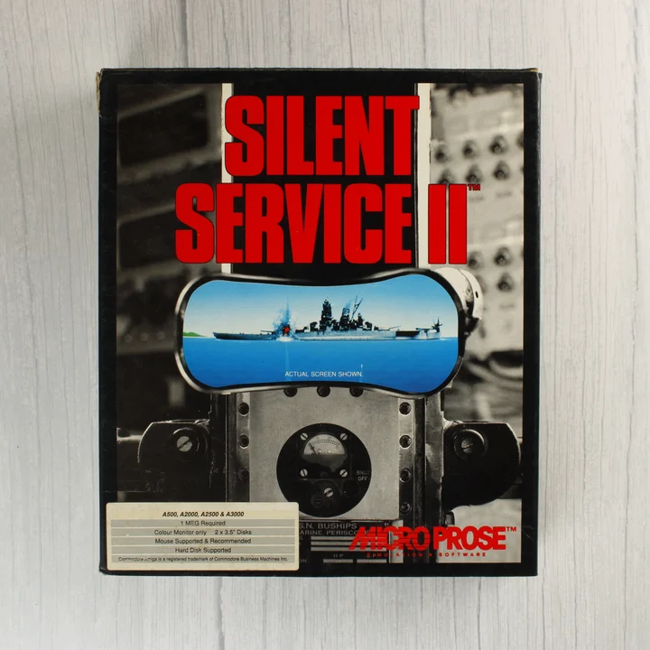 Silent Service II Amiga játék dobozának eleje