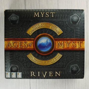 Az Ages of Myst Fifth Anniversary Commemorative Edition díszdobozának eleje