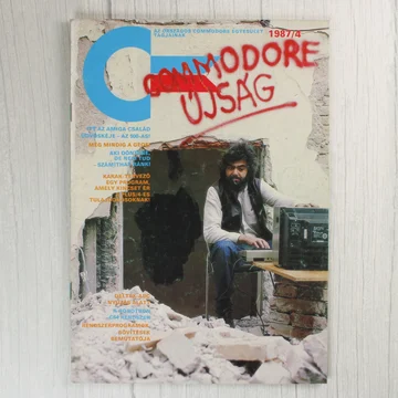 A Commodore újság 1987/4-es számának színes címlapja