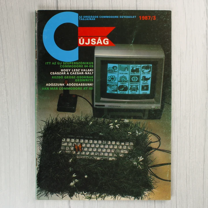 Commodore újság 1987/3 címlap A Commodore újság 1987/3-as számának színes címlapja