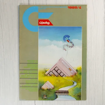 A Commodore újság 1988/4-es számának borítója