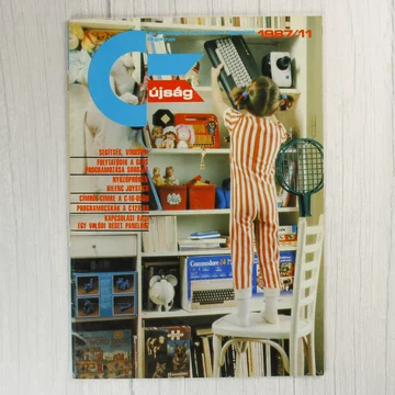 A Commodore újság 1987/11-es számának színes címlapja