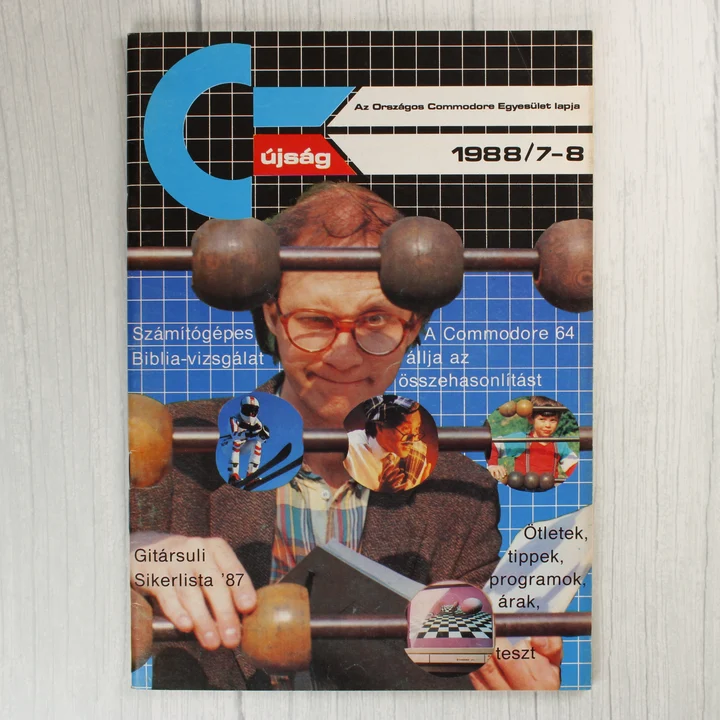 A Commodore újság 1988/7-8. számának színes borítója