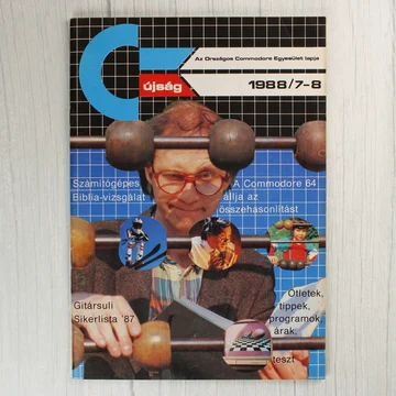 A Commodore újság 1988/7-8. számának színes borítója