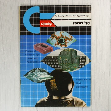 A Commodore újság 1988/10-es számának színes borítója