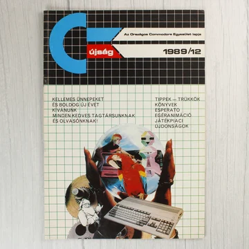 A Commodore újság 1989/12-es számának címlapja