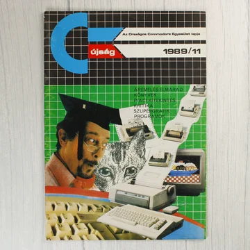A Commodore újság 1989/11-es számának színes borítója