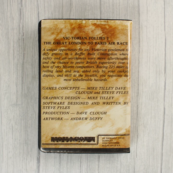 Vic-Torian Follies 2 videójáték hátoldali leírása és készítői adatai