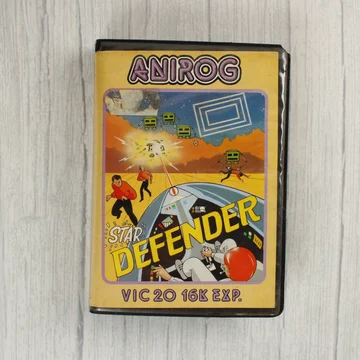 Star Defender VIC-20 videójáték előlapi borítója