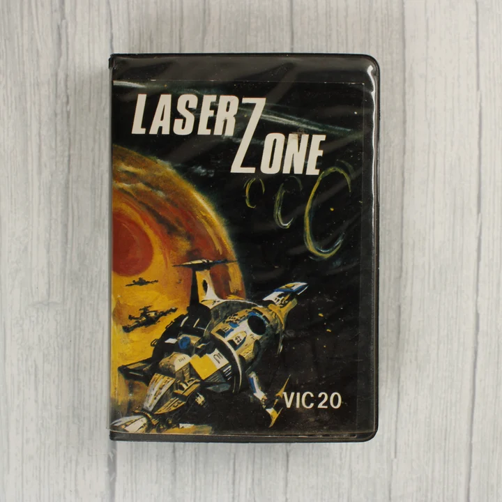 Laser Zone VIC-20 borító A Laser Zone videójáték VIC-20 kiadásának előlapja