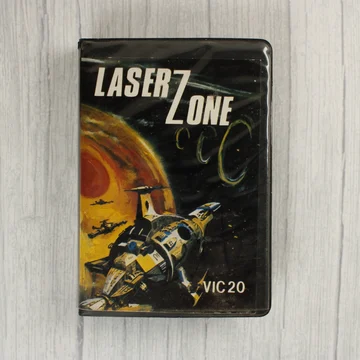 A Laser Zone videójáték VIC-20 kiadásának előlapja