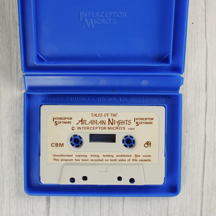 Tales of the Arabian Nights Commodore 64 magnókazetta a tokban